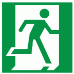 Uzlīme Evakuācijas izeja 13.1 L 10x10