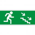 Evakuācijas virziens (trepes) uz leju L 20x8