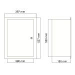 balta ugunsdzēsības krānu kaste inventāram rasējums 1