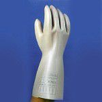 pelēki darba drošības dialektriskie cimdi