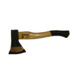 brūns ar melnu saīsināts ugunsdzēsības cirvis