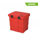 Konteineris plastmasas 655x520x570, 108L, sarkans (Smiltīm)