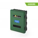 Plastikāta dubultā kaste 616x735x270 ar stiklu zaļa/melna (Inventāram)