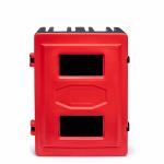 Plastikāta dubultā ugunsdzēsības aparātu kaste, 6 – 12 kg, 720x585x270 (ar stiklu)