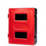 Plastikāta dubultā ugunsdzēsības aparātu kaste, 6 – 12 kg, 720x585x270 (ar stiklu)