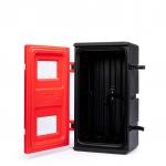 Plastikāta kaste, 12 kg ugunsdzēsības aparāta izvietošanai, 730x435x290 (ar stiklu)