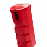 Plastikāta kaste, 6 kg ugunsdzēsības aparāta izvietošanai, 650x260x275 (ievietošana no augšas)