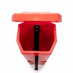 Plastikāta kaste, 9-12 kg ugunsdzēsības aparāta izvietošanai, 750x300x300 (ievietošana no augšas)