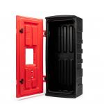 Plastikāta kaste, CO₂ 5 kg, ugunsdzēsības aparāta izvietošanai, 950x445x280 (ar stiklu)