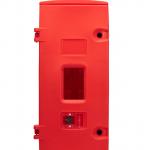 Plastikāta kaste, CO₂ 5 kg, ugunsdzēsības aparāta izvietošanai, 950x445x280 (ar stiklu)