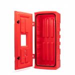 Plastikāta kaste, CO₂ 5 kg, ugunsdzēsības aparāta izvietošanai, 950x445x280 (ar stiklu)