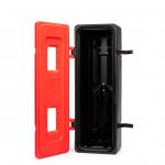 Plastikāta kaste, 9-12 kg ugunsdzēsības aparāta izvietošanai, 830x310x265 (ar stiklu)