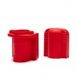 Plastikāta kaste 2kg pulvera ugunsdzēsības aparātam, 415x210x145 (ar noņemamu vāku)