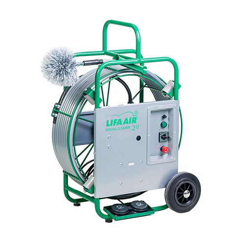 Zaļa iekārta tīrīšanai ar birsti