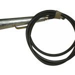 melna oa šļūtene ar izplūdes tauri