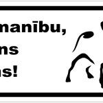 balta informatīva norāde nikns suns buldogs