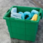 Konteineris plastmasas 655x520x570, 108L, zaļš (Absorbentiem)