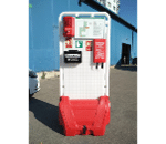 Ugunsdrošības stends plastikātā ar kasti smiltīm