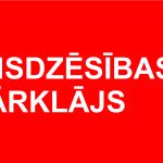 sarkana informatīva uzlīme ugunsdzēsības pārklājs