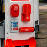 Ugunsdrošības stends plastikātā ar kasti smiltīm