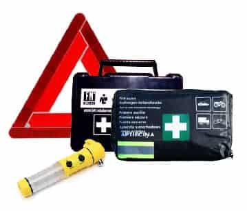 Aptieciņas, avārijas trijstūri