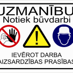 balta būvplāksne darba aizsardzības parsību ievērošanai