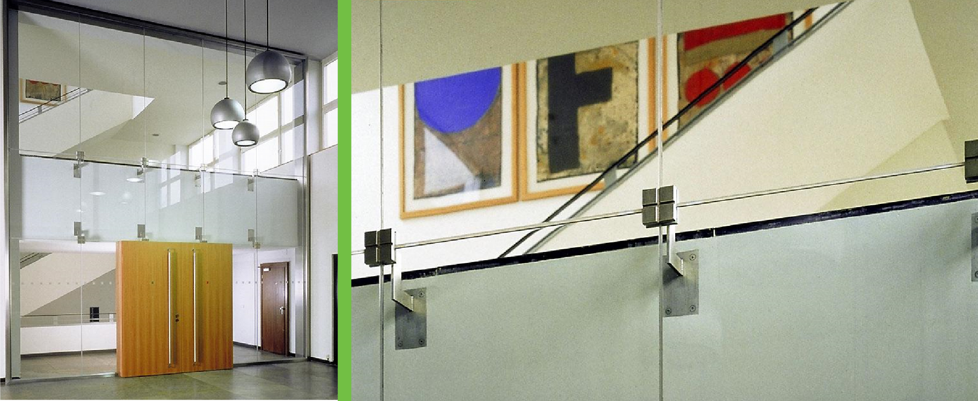 Ugunsdrošo stikla konstrukciju drošība stiklu savienojumi