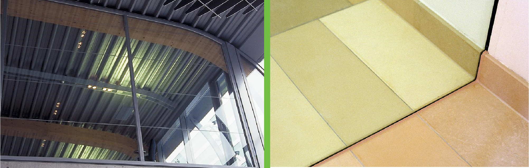 Ugunsdrošo stikla konstrukciju drošība griesti grīda