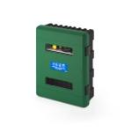 Plastikāta dubultā kaste 616x735x270 ar stiklu zaļa/melna (Inventāram)