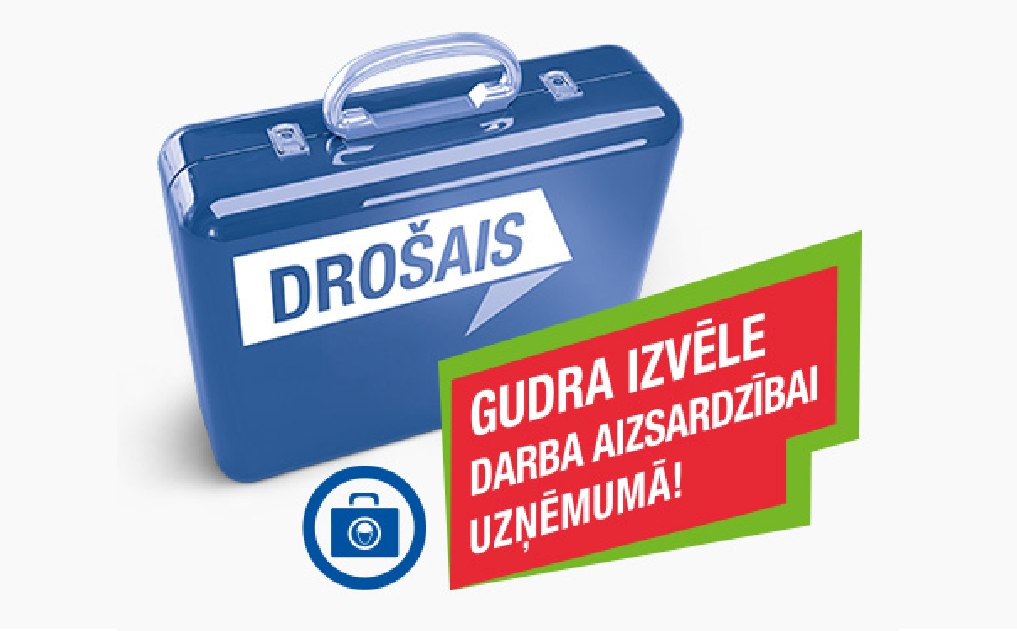 Zils drošais koferis un ikona