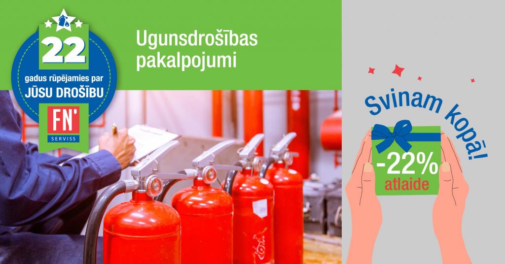 Ugunsdrošības pakalpojumi - īpašais piedāvājums - FN-SERVISS