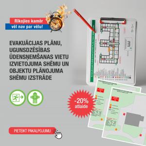 Evakuācijas plānu, ugunsdzēsības ūdensņemšanas vietu izvietojuma shēmu un objektu plānojuma shēmu izstrāde