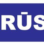 Zila informatīva uzlīme - Grūst