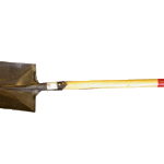 ugunsdzēsības lāpsta ar sarkanu rokturi