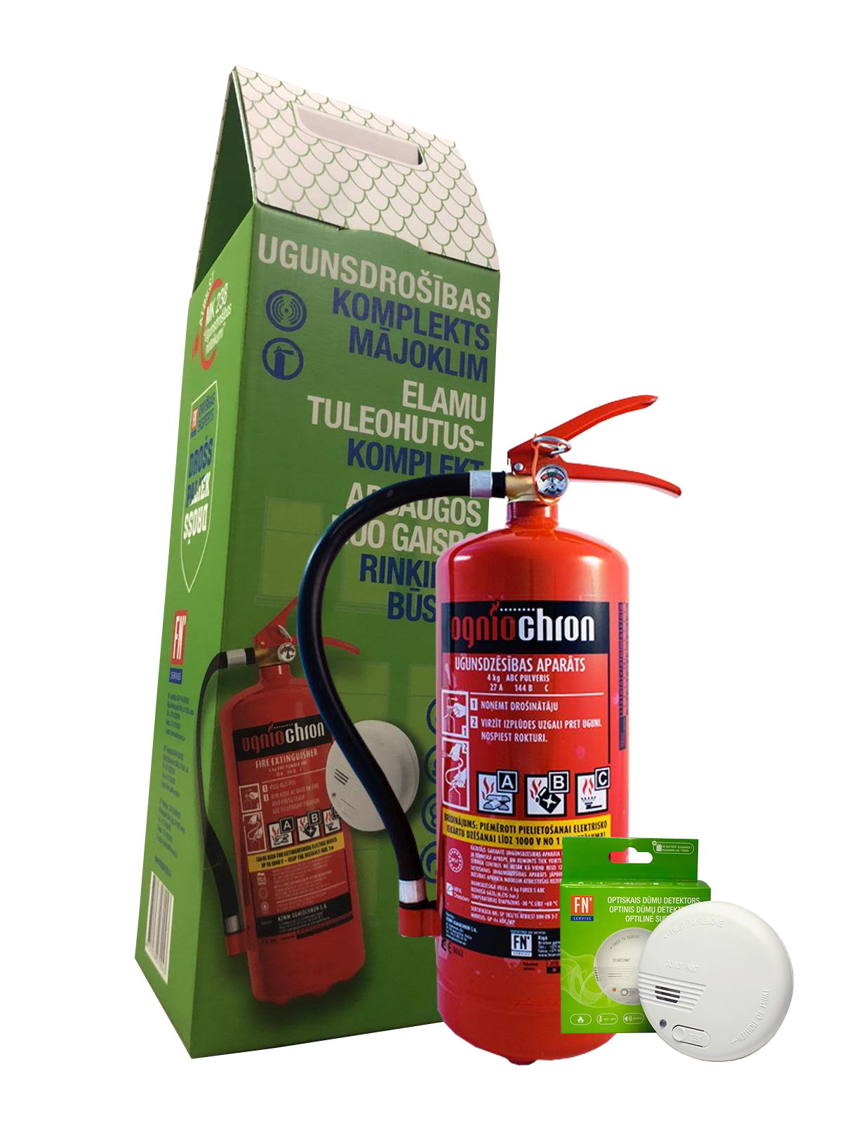 Ugunsdrošības komplekts mājoklim (Dūmu detektors, PA4)