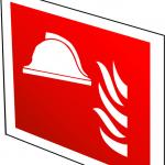 Luminiscējoša dubulta NORĀDE Ugunsdzēsības aprīkojums un līdzekļi