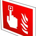 Luminiscējoša dubulta NORĀDE Ugunsaizsardzības sistēmas manuālā iedarbināšanas ierīce