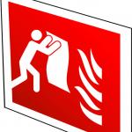 Luminiscējoša dubulta NORĀDE Ugunsdzēsības pārklājs