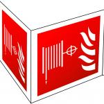 Luminiscējoša panorāmas NORĀDE Ugunsdzēsības krāns ar šļūteni