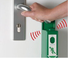 Evakuācijas izeju rokturu bloķētāji