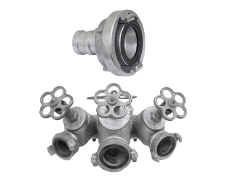 Šļūteņu pārejas, adapteri, trejgabali, suckurvji