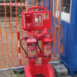 Mobilais Ugunsdrošības stends plastikātā/sarkans