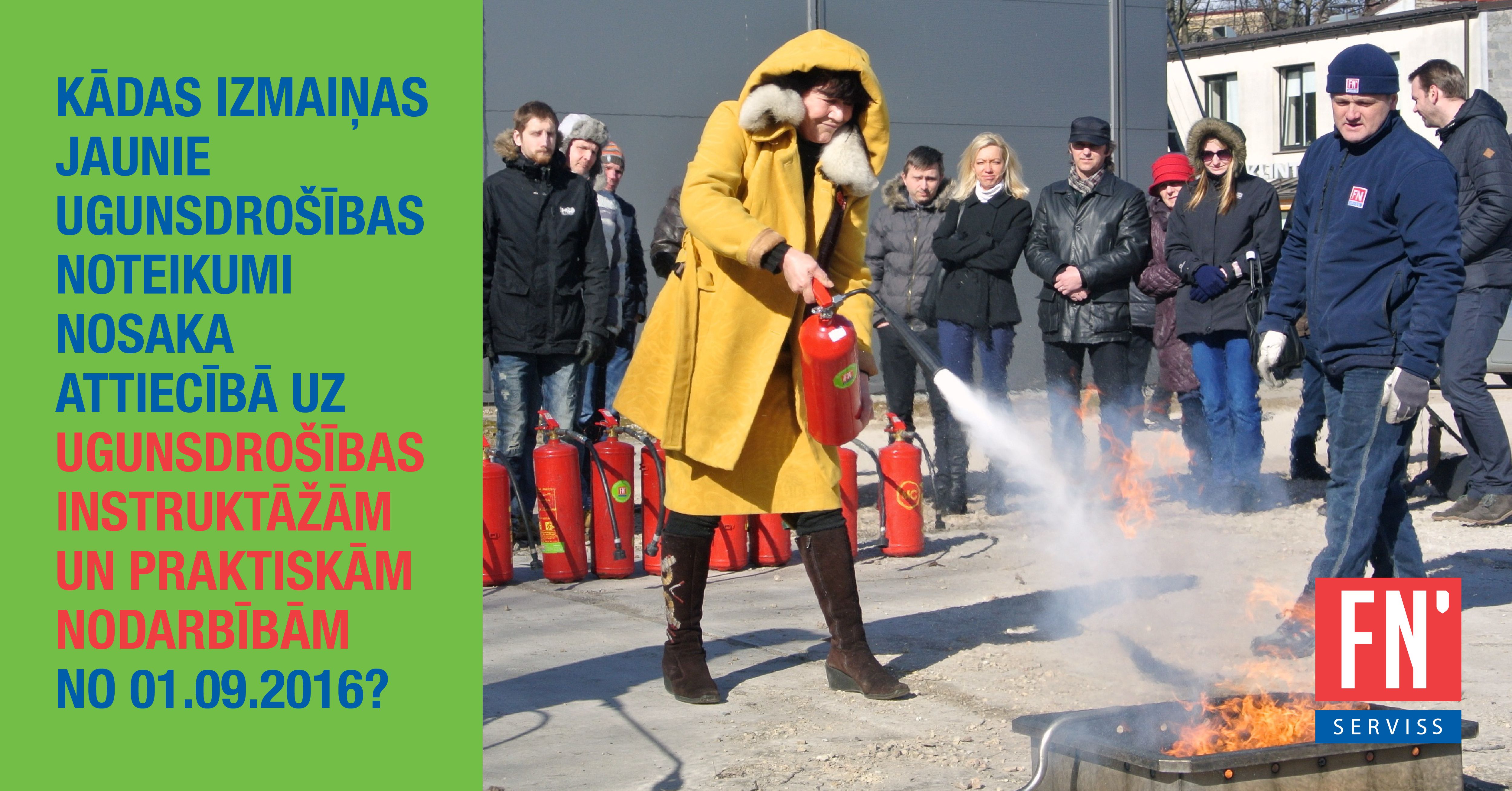 Lapa ugunsdrošības noteikumu prasības ugunsdrošības instruktāžām