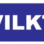 Zila informatīva brīdinājuma uzlīme - Vilkt