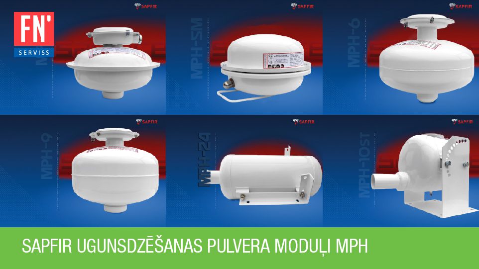 Balti ugunsdzēšanas pulvera moduļi